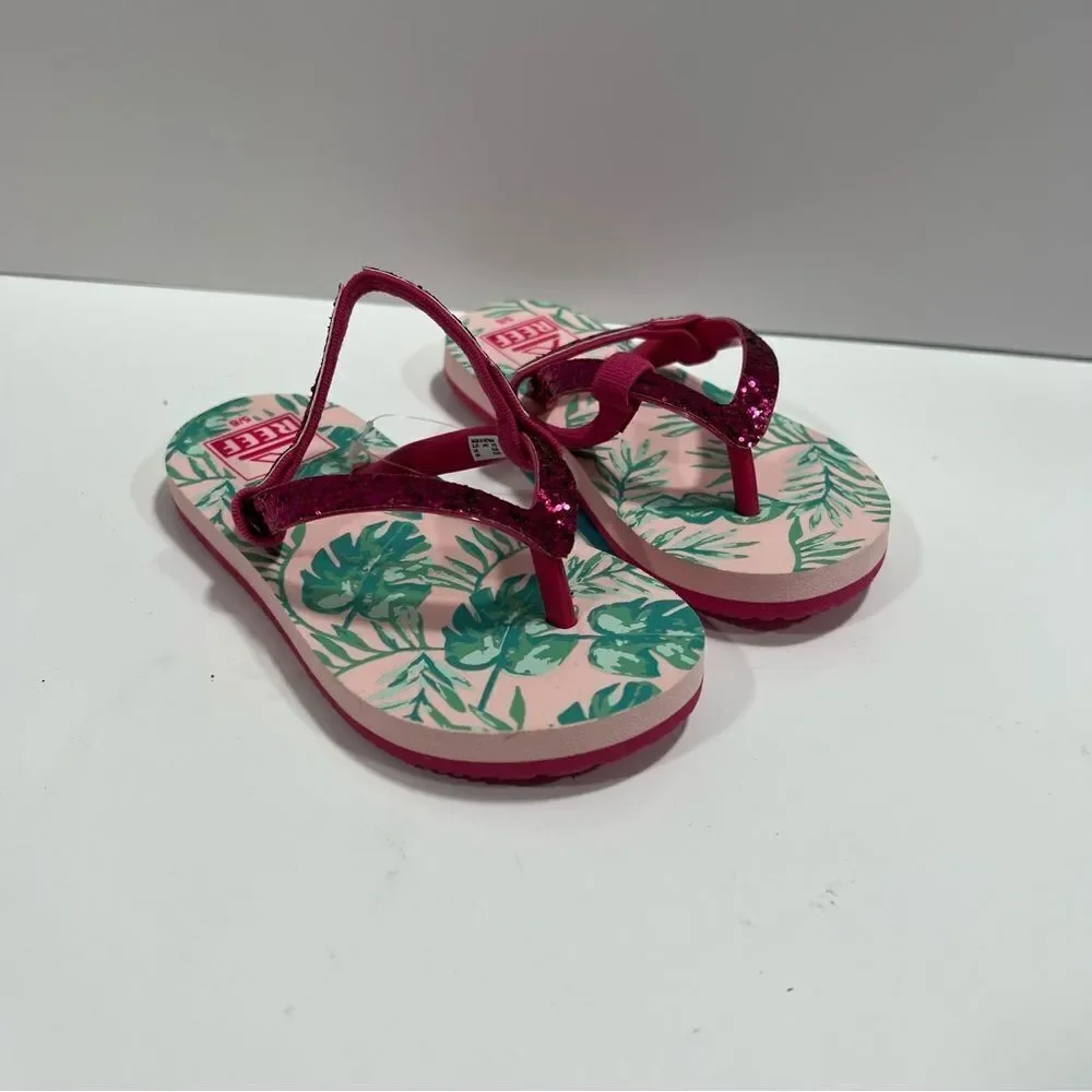 Reefs Toddler Flip Flops sz 9/10 Paradise Print NEW #J-26